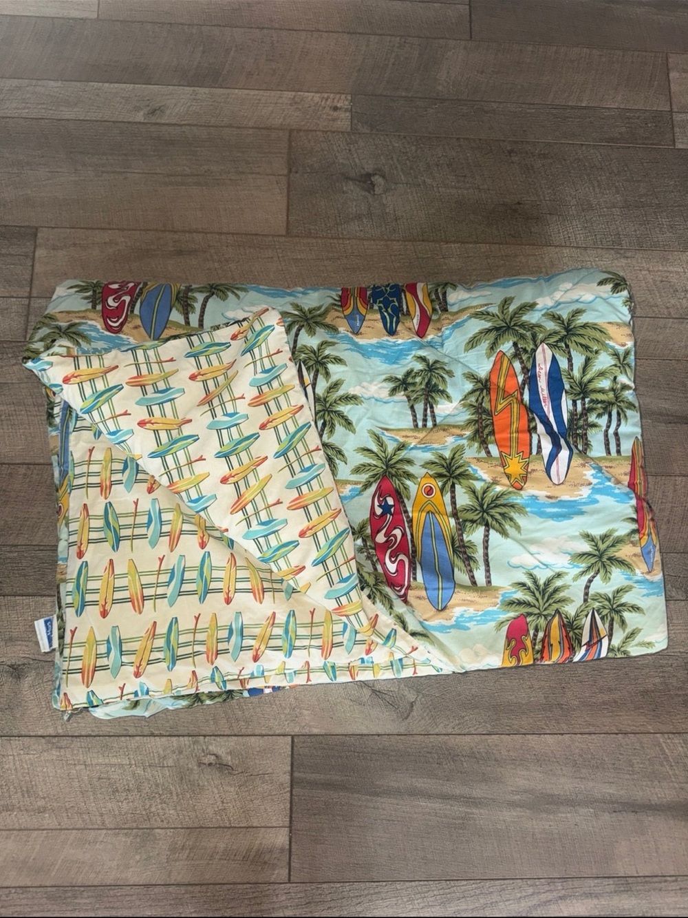 Dean Miller Reversible Surf Hawaiian Beach Bedding Comforter